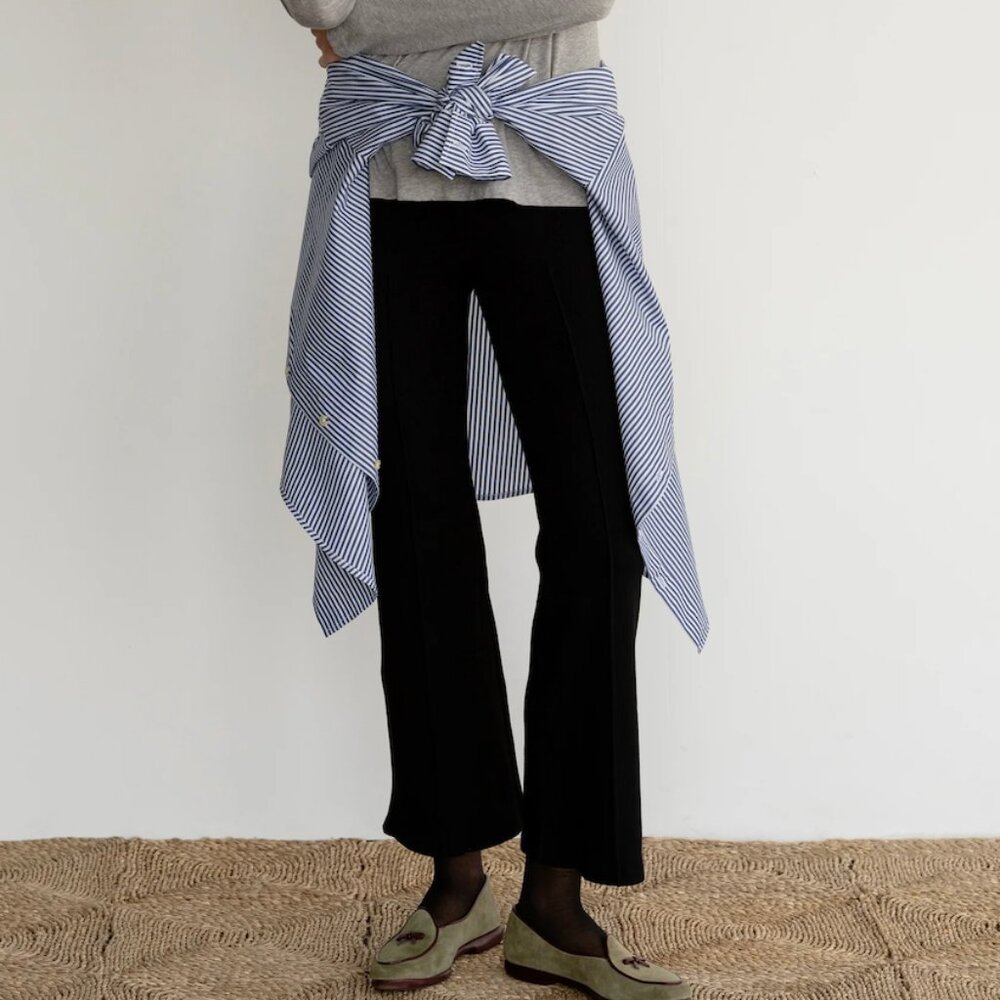 Donni Kick-Flare Pants in Jet